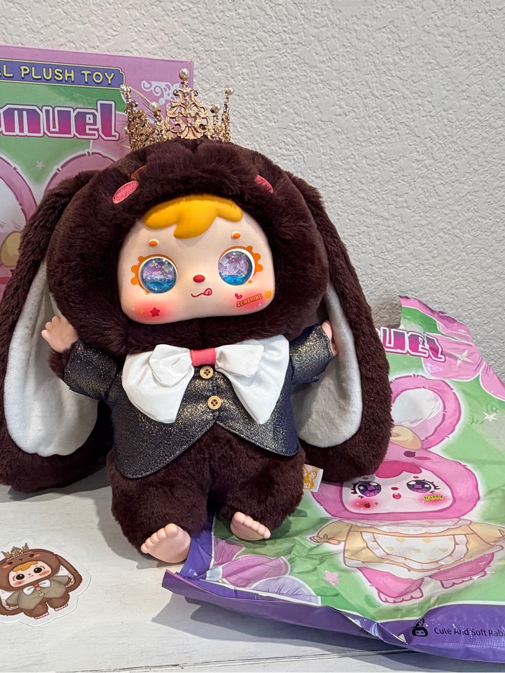 Authentic 400% Samuel Cute And Soft Rabbit Prince Baby Plush Toy - CONFIRMED!!